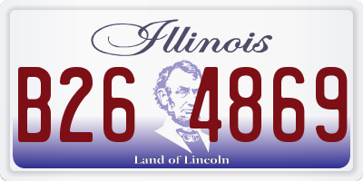 IL license plate B264869