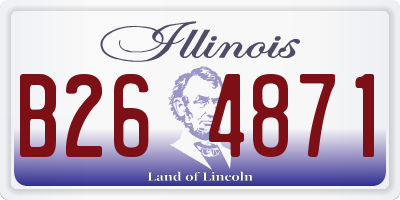 IL license plate B264871