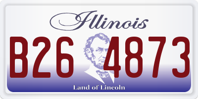 IL license plate B264873