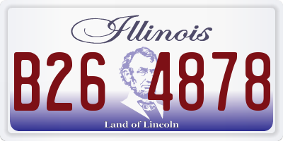 IL license plate B264878