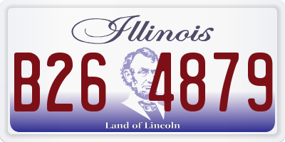 IL license plate B264879