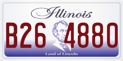 IL license plate B264880