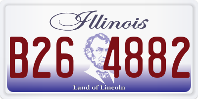 IL license plate B264882