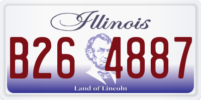 IL license plate B264887