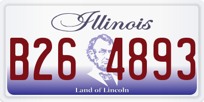 IL license plate B264893