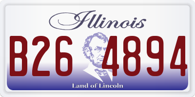 IL license plate B264894
