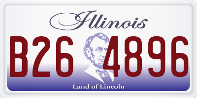 IL license plate B264896