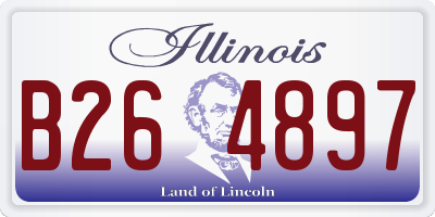 IL license plate B264897