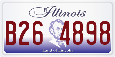 IL license plate B264898