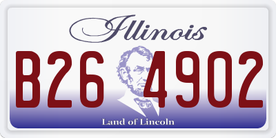 IL license plate B264902