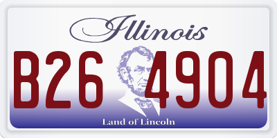 IL license plate B264904