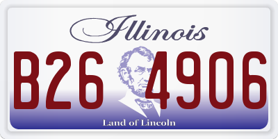 IL license plate B264906