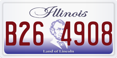 IL license plate B264908