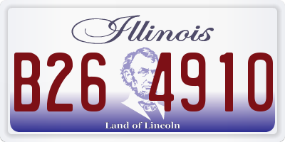IL license plate B264910
