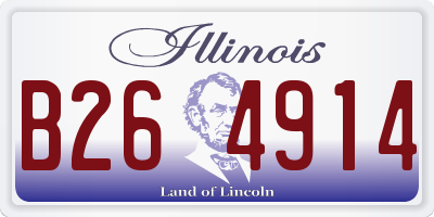 IL license plate B264914