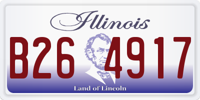 IL license plate B264917