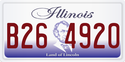 IL license plate B264920
