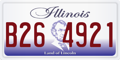 IL license plate B264921