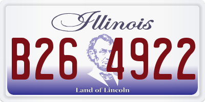 IL license plate B264922