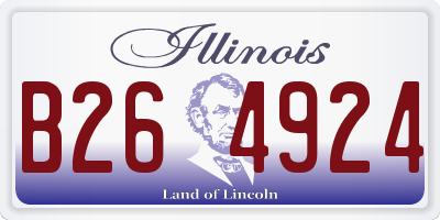 IL license plate B264924