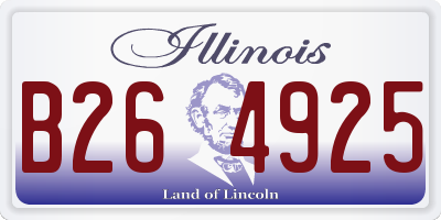 IL license plate B264925