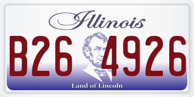 IL license plate B264926
