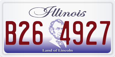 IL license plate B264927