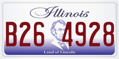 IL license plate B264928