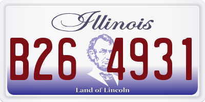IL license plate B264931