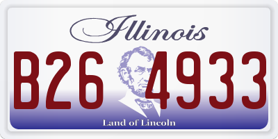 IL license plate B264933