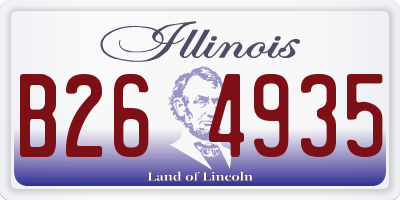 IL license plate B264935