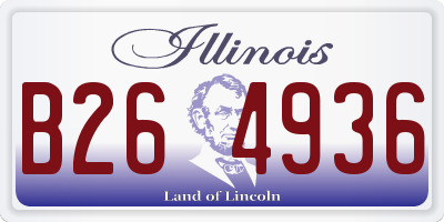 IL license plate B264936