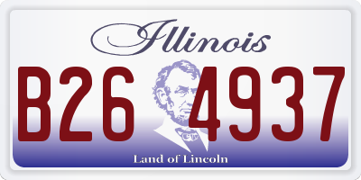 IL license plate B264937