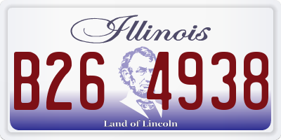 IL license plate B264938