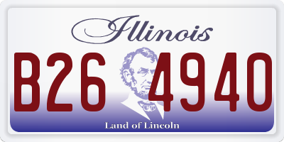 IL license plate B264940