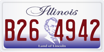 IL license plate B264942