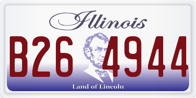 IL license plate B264944