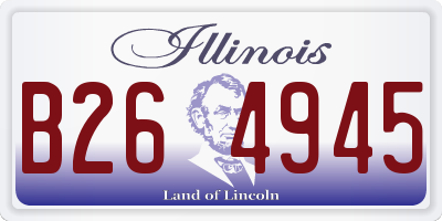 IL license plate B264945