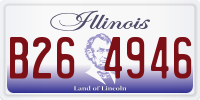 IL license plate B264946