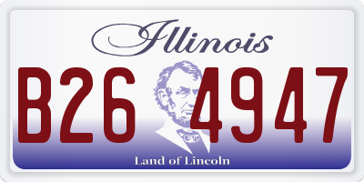 IL license plate B264947