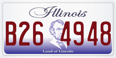 IL license plate B264948