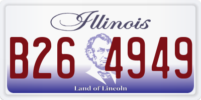 IL license plate B264949