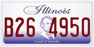 IL license plate B264950