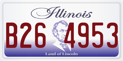 IL license plate B264953