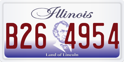 IL license plate B264954