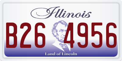 IL license plate B264956