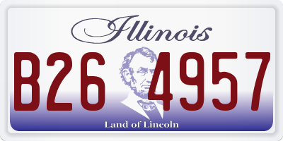 IL license plate B264957