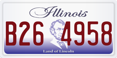 IL license plate B264958