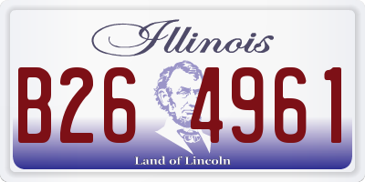 IL license plate B264961