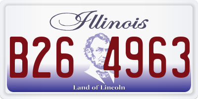 IL license plate B264963